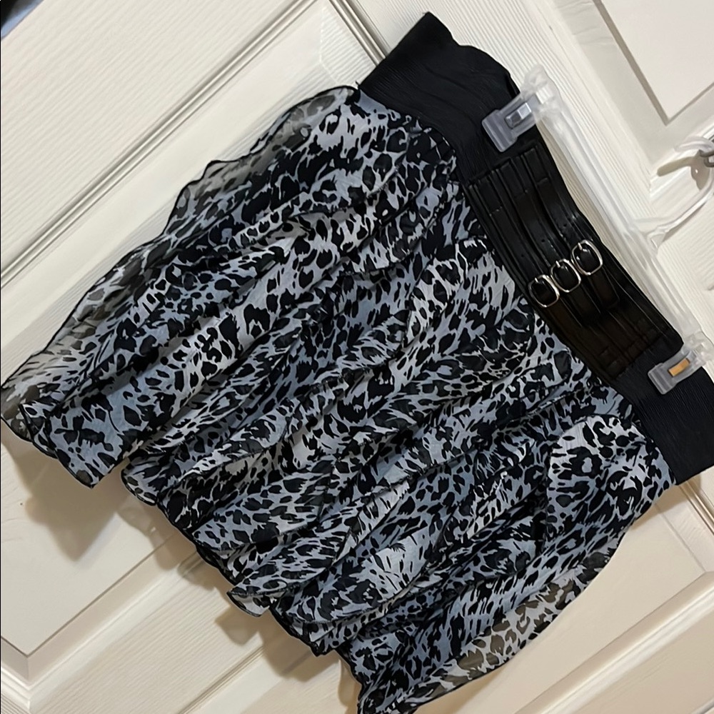 Charlotte Russe Animal Print Skirt